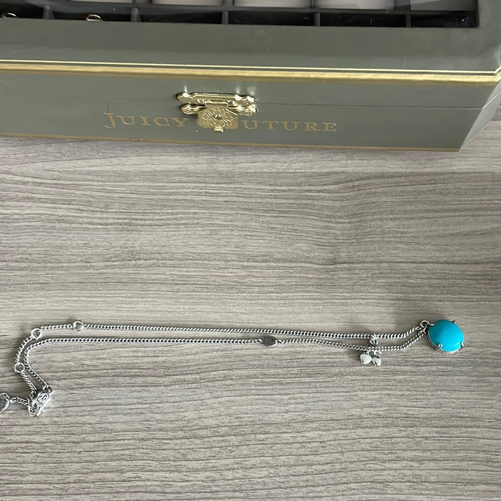 Juicy Couture Turquoise Charm Necklace